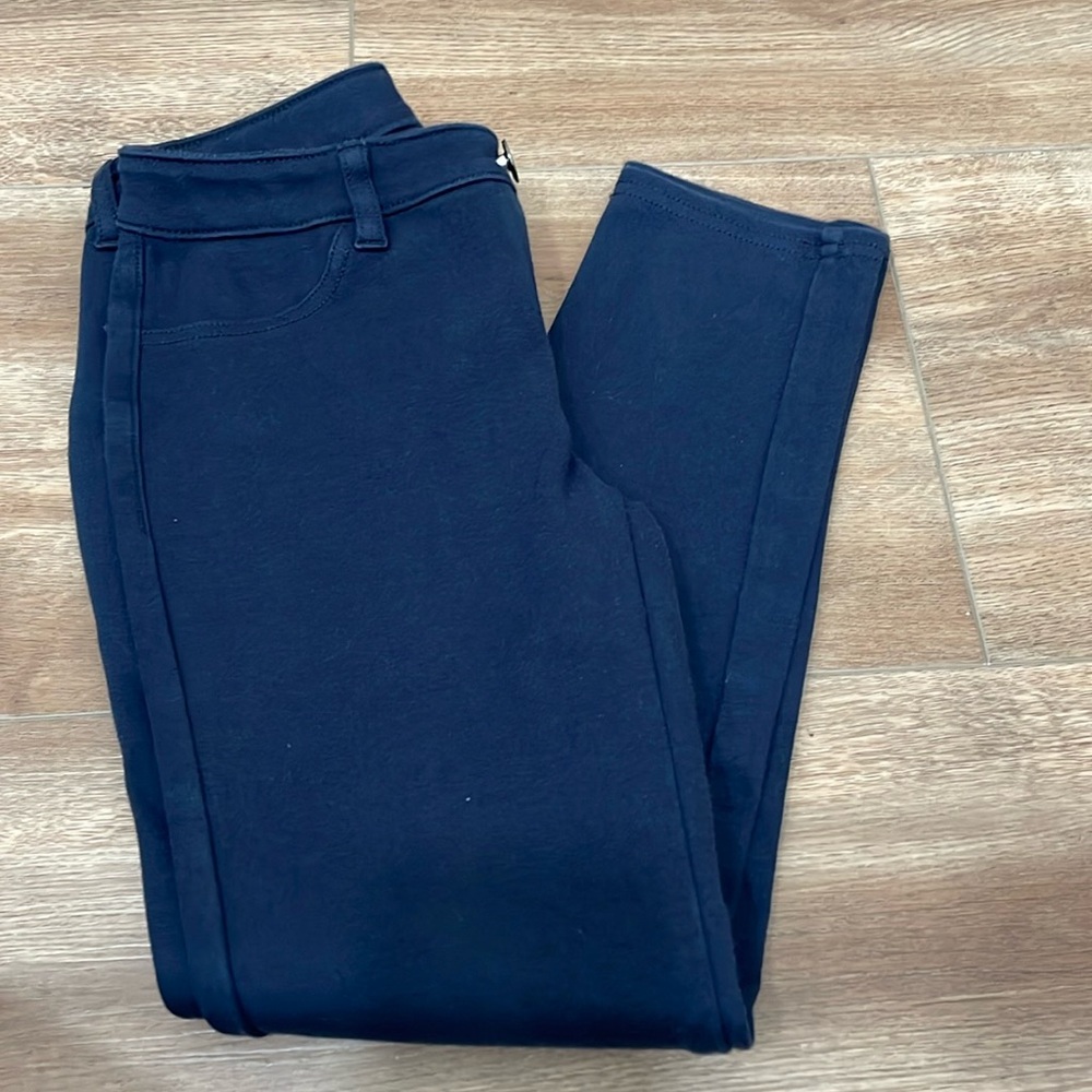 Gap Ponte Knit pants Navy waist adjusters
